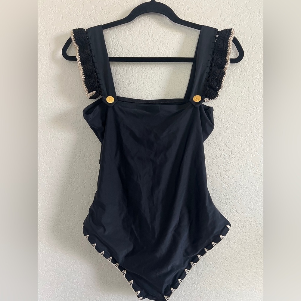 Carolina Socías Vera Black One Piece Swim Suit . Size M - Picture 8 of 13